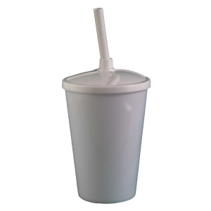 COPO TWISTER 300 ML COM TAMPA E CANUDO BRANCO