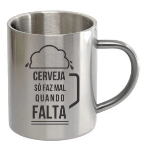 CANECA DE INOX 250ML PERSONALIZADA