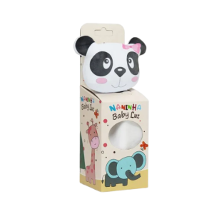 NANINHA PANDA ROSA PERSONALIZADA