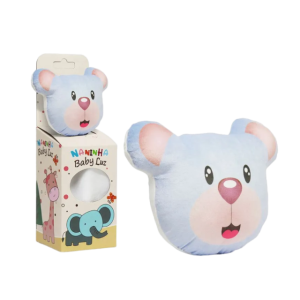 KIT NANINHA URSO AZUL C/ ALMOFADA PERSONALIZADA
