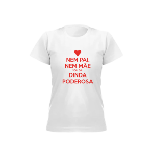 BABY LOOK BRANCA PERSONALIZADA (TAM G)