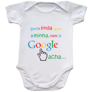 BODY BRANCO INFANTIL PERSONALIZADO (TAMANHO P)