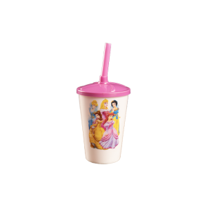 COPO TWISTER 300 ML COM TAMPA E CANUDO ROSA