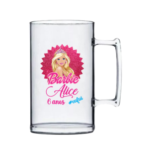 CANECA DE ACRÍLICO TRANSPARENTE 300ML