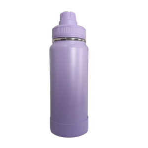 GARRAFA TÉRMICA C/ CASE DE SILICONE 600ML LILÁS