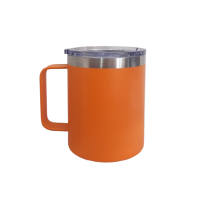 CANECA TÉRMICA C/ TAMPA 350ML LARANJA
