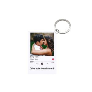 CHAVEIRO EM ACRÍLICO C/ FOTO E MÚSICA 5CM PERSONALIZADO