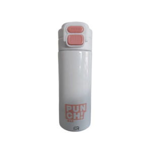 GARRAFA PUNCH BRANCA C/ ROSA CLARO 420ML