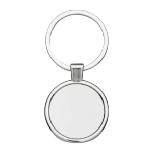 CHAVEIRO DE METAL LUXO REDONDO PERSONALIZADO