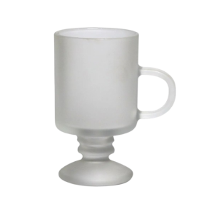 CANECA TAÇA DE VIDRO JATEADA 350ML PERSONALIZADA